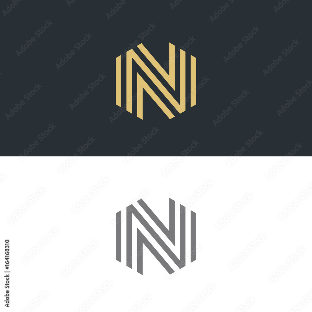 letter N logo icon design template. vector illustration