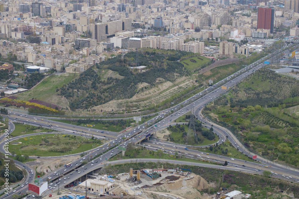 traffic at Tehran, Iran