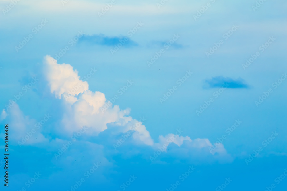 Clouds are divided into layers in the evening with light. Clouds are divided into layers in the evening with light.