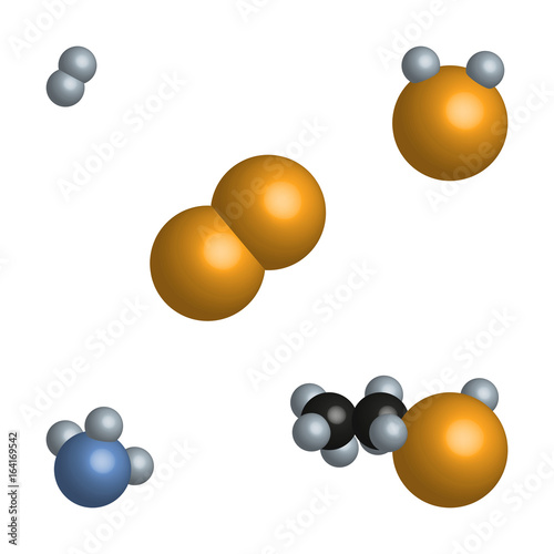 Acetic acid vinegar molecules