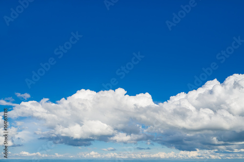 Fototapeta Naklejka Na Ścianę i Meble -  The blue sky with clouds, background.