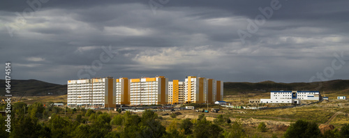 Apartment building, residential area, public housing, housing estate