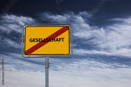 GESELLSCHAFT - Bilder mit Wörtern aus dem Bereich Extremismus, Wort, Bild, Illustration photo