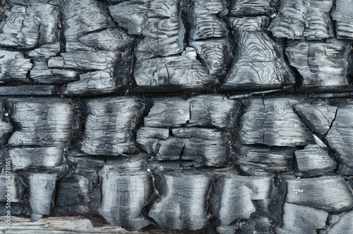 Texture of burnt wood. photo