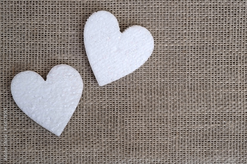 Composition with hearts on mat (template) Composition with hearts on mat (template)