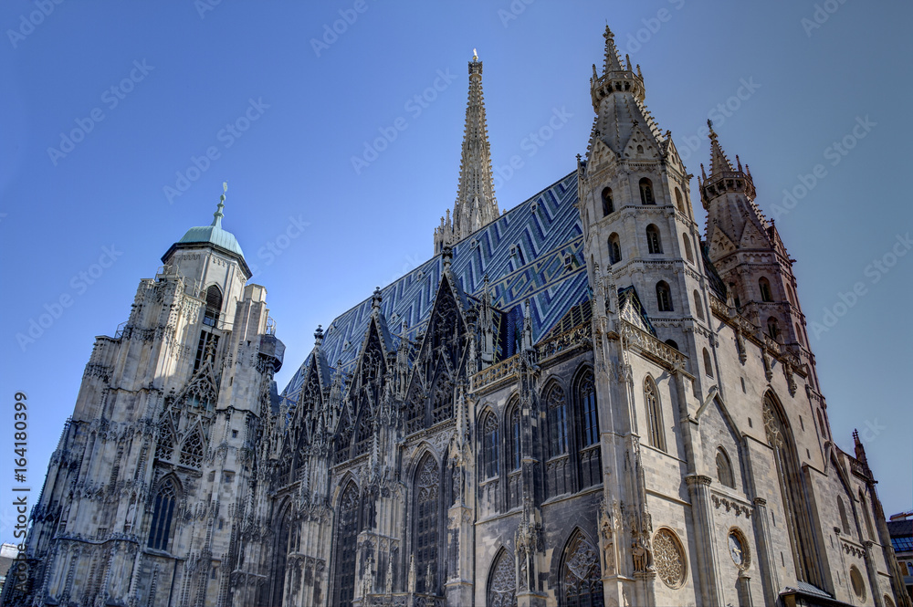 High Dynamic Range image of a cathedral in Vienna, Austria.