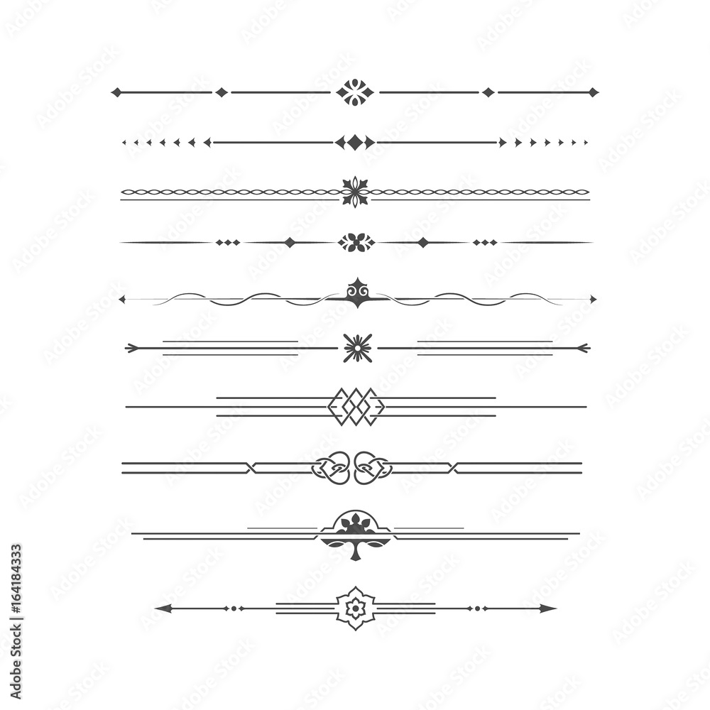 Dividing lines set