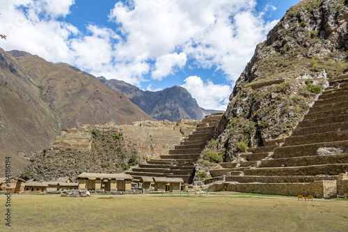 Ollantaytambo Inca ruins and Terraces - Ollantaytambo, Sacred Valley, Peru photo