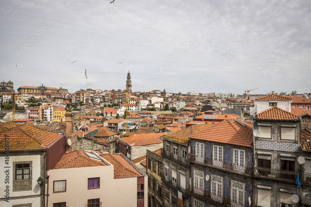 landscape of the city of Porto in Portugal.