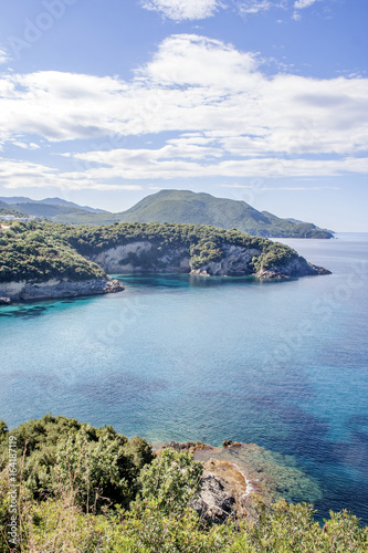 Marvelous coastline in North Greece, background