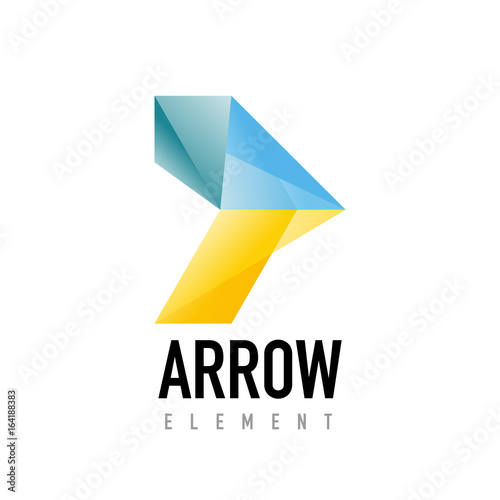 Free Download Vector arrow geometric design logo - GFXLoad