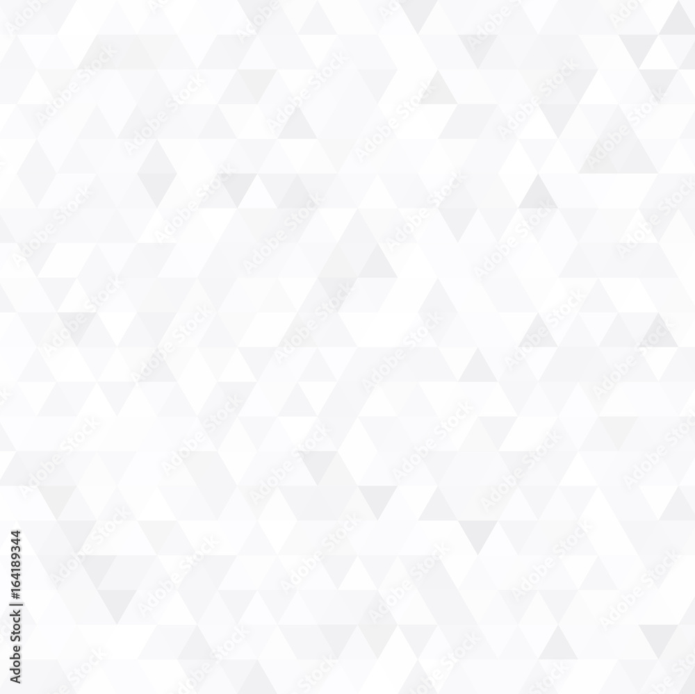 Abstract vector gray triangle background. Geometric white texture pattern
