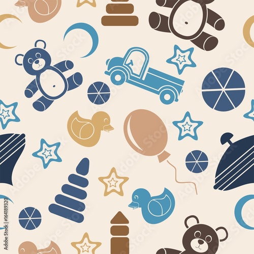 seamless pattern baby toy