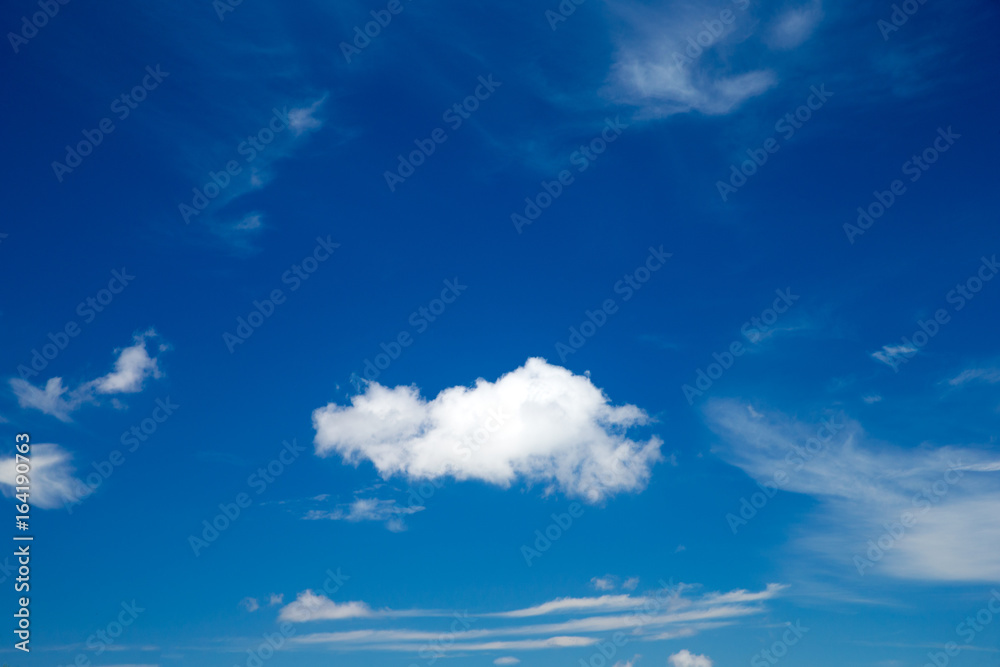 Blue sky with white clouds Blue sky with white clouds