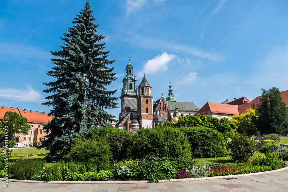 Wawel's castle in Krakow, Poland