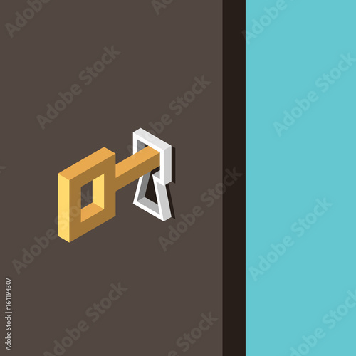 Key in keyhole concept