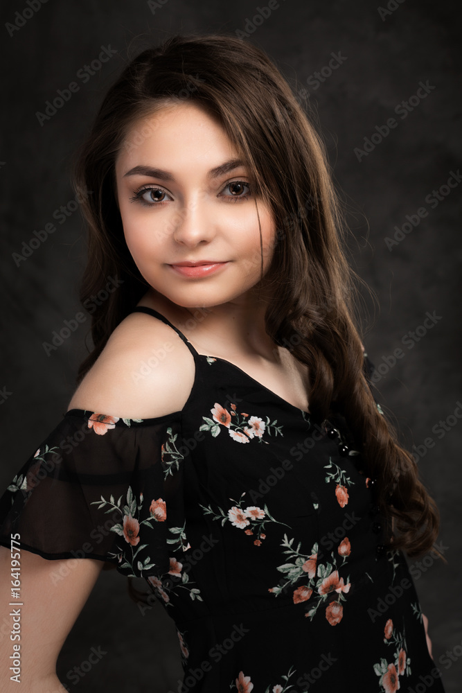 Teenage Girl Poses for In Studio Portraits Teenage Girl Poses for In Studio Portraits