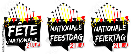 21 juillet - fête nationale - nationale feestdag - nationale feiertag - patrouille aérienne