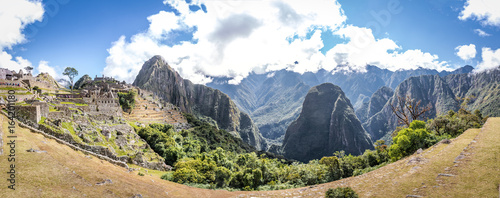 Panoramic View of Machu Picchu Inca Ruins - Sacred Valley, Peru