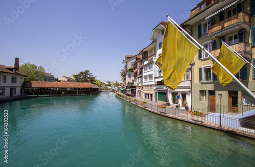 Wallpaper Mural Old Housesin the Old Town of Thun in Switzerland. Torontodigital.ca