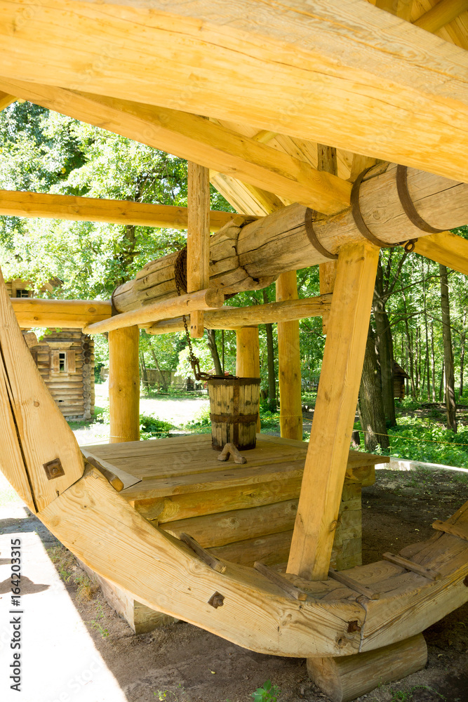 Ancient wood water wheel mis century Ancient wood water wheel mis century