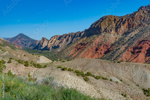 Mountainous terrain in North East Utah