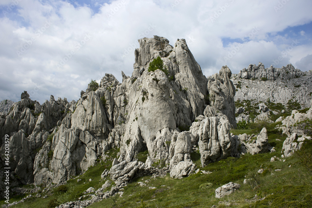 Tulove grede landscape - part of Velebit mountain in Croatia