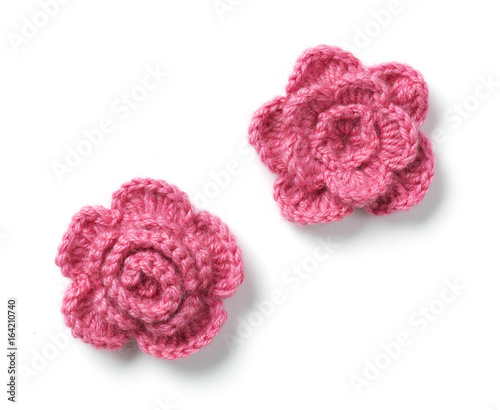 crochet colorful flower photo