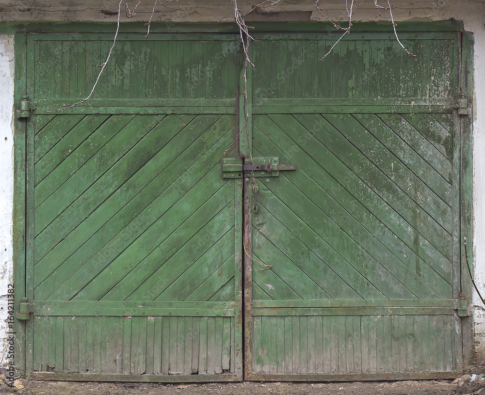 Fototapeta premium Gate, door, board, entrance, garage
