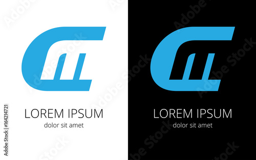 Monogram of letters СM