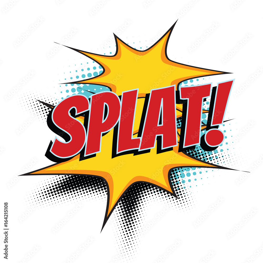 splat comic word
