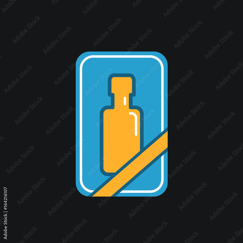 Gift bottle icon.