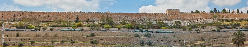 Obraz premium Panorama of Jerusalem old city