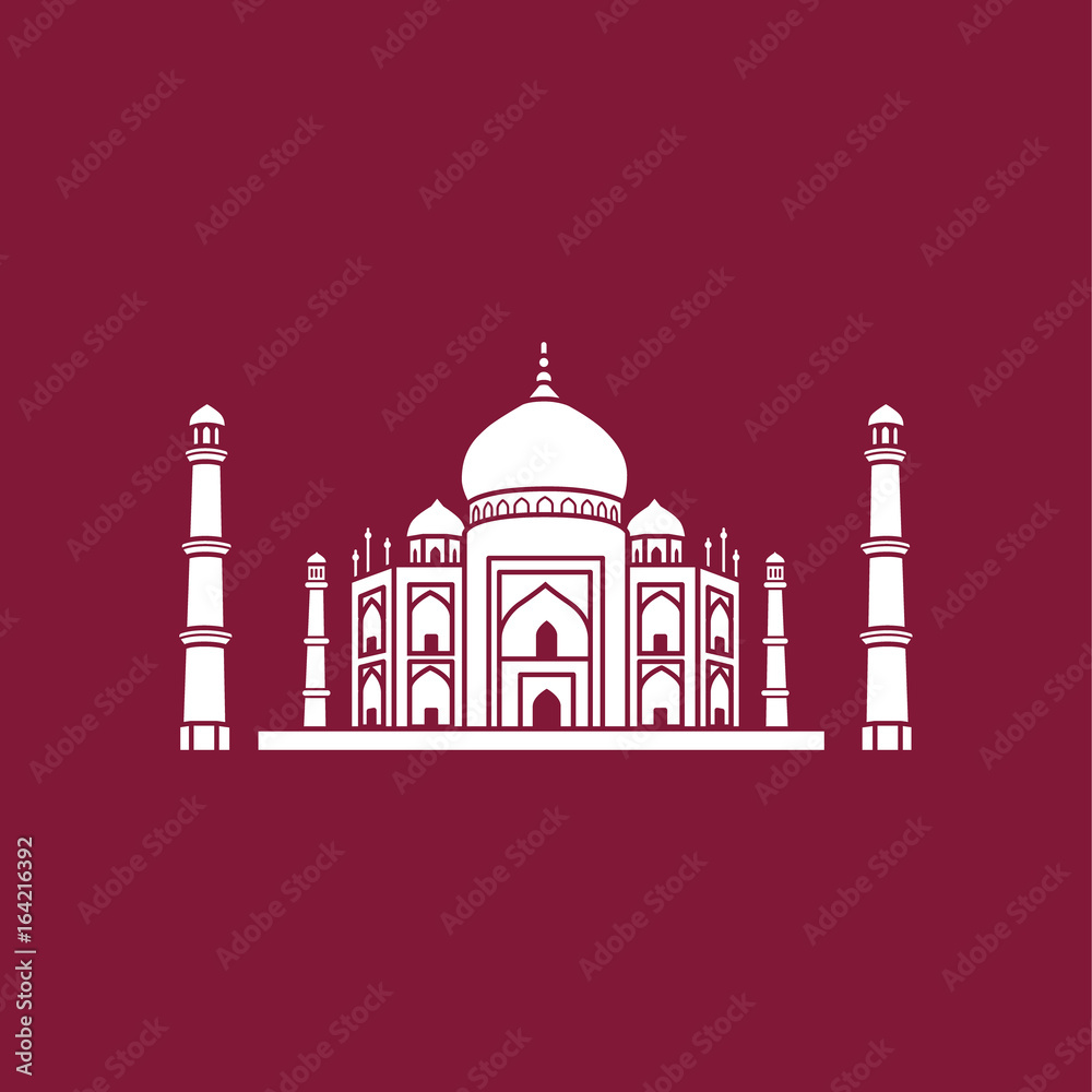 Taj Mahal icon.