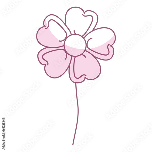 cute and beautiful flower vector illustration design