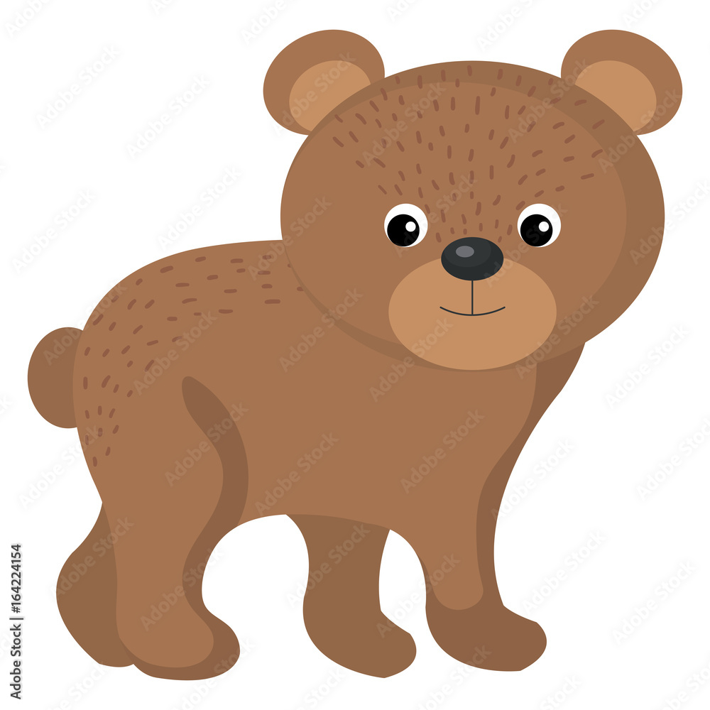 Obraz premium cute and tender bear vector illustration design