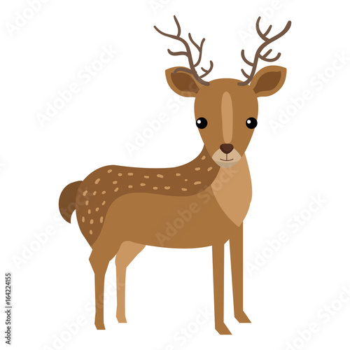 cute and tender reindeer vector illustration design