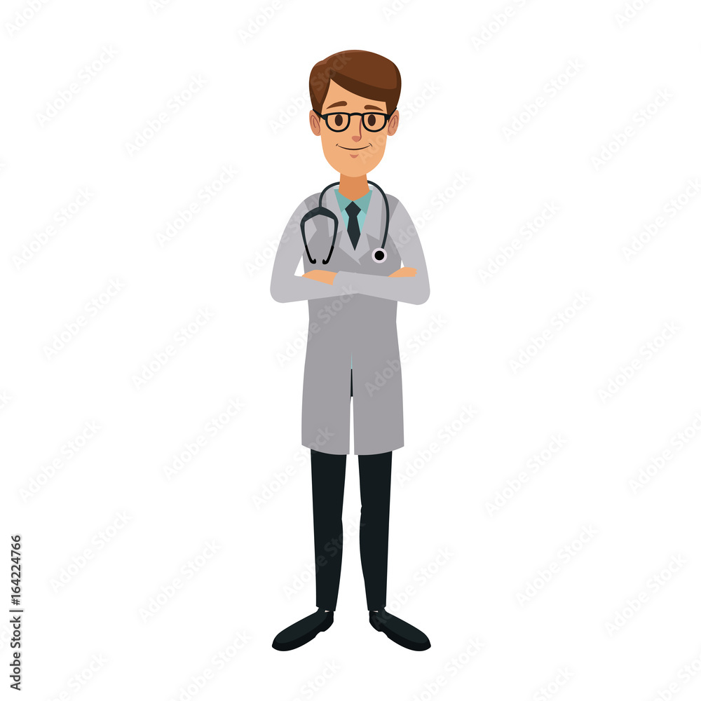 doctor medical staff folded arms and stethoscope doctor medical staff folded arms and stethoscope