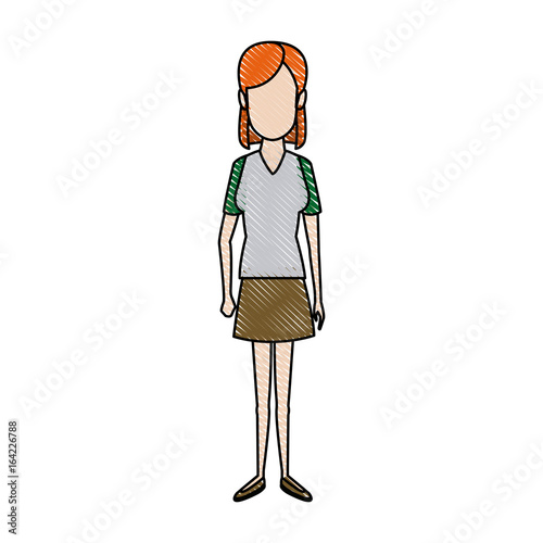 nurse female staff with uniform hat medical