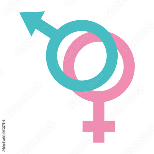 male and female symbol vector illustration design