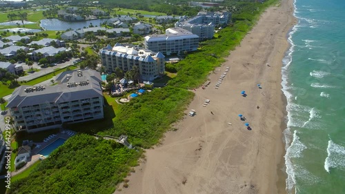 Aerial video residential condos Jensen Beach Florida Hutchinson Island photo