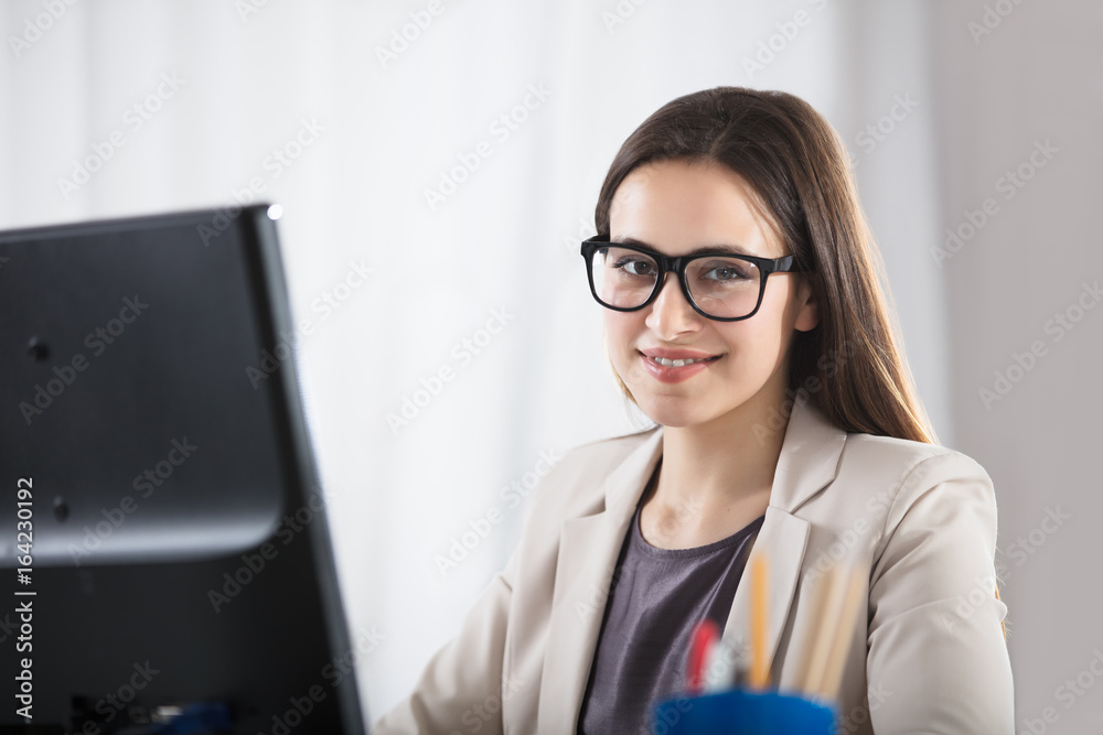 Portrait Of A Smiling Businesswoman Portrait Of A Smiling Businesswoman