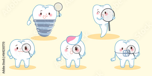 cute cartoon take magnifying