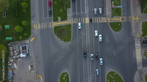 moscow sunset light university district lomonosov traffic prospect aerial panorama 4k russia
