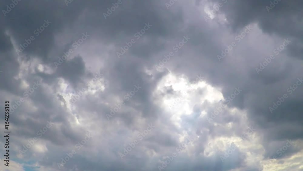 Time lapse sky in daytime with the movement of clouds during the period of the rainy season. Time lapse sky in daytime with the movement of clouds during the period of the rainy season.