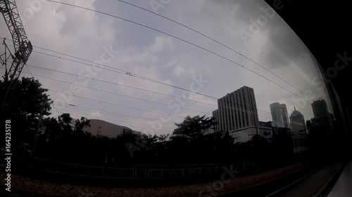 Shenzhen view after Typhoon. in the morning after Typhoon the transportation come back normally.