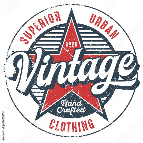 Vintage Urban Clothing - Tee Design For Print