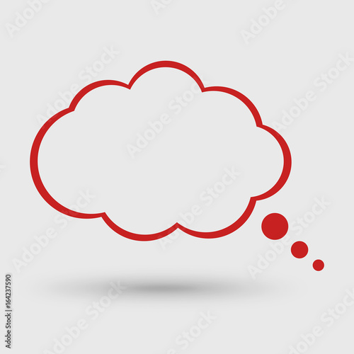 Think round background. think bubble