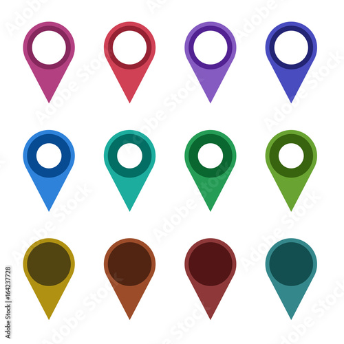 Map pointer with different variations