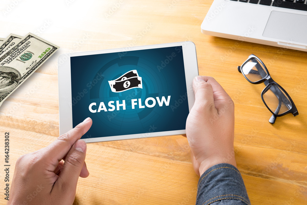 CASH FLOW money Investment and graph chart Investing Banking CASH FLOW money Investment and graph chart Investing Banking